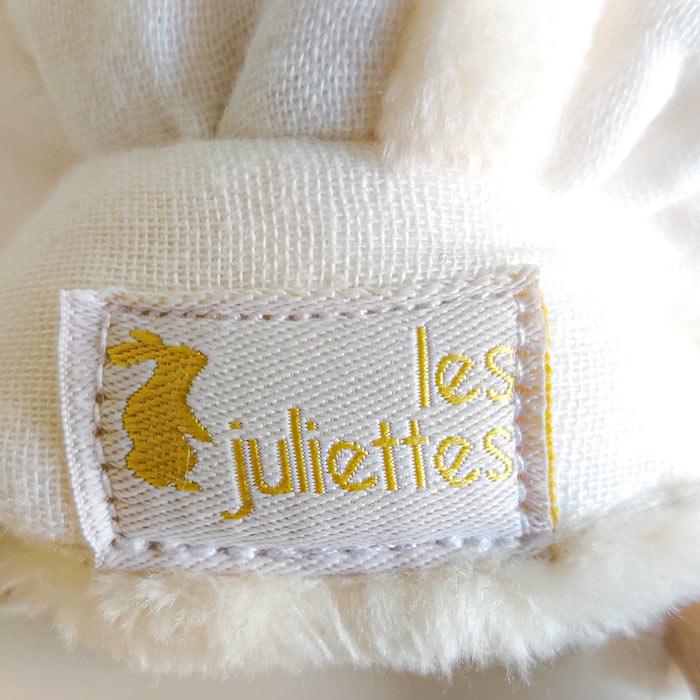Anneau de dentition, hochet oreilles de lapin pour bébé en bois et tissu  bio, Handmade in France
