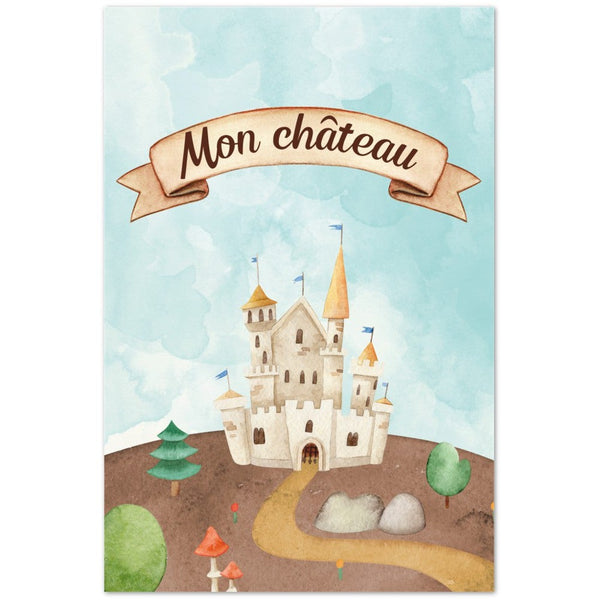Affiche chateau chambre bebe Print Material Gelato 40x60 cm / 16x24″ - Vertical 