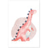 Affiche dinosaure bebe rose Print Material Gelato 40x60 cm / 16x24″ - Vertical 