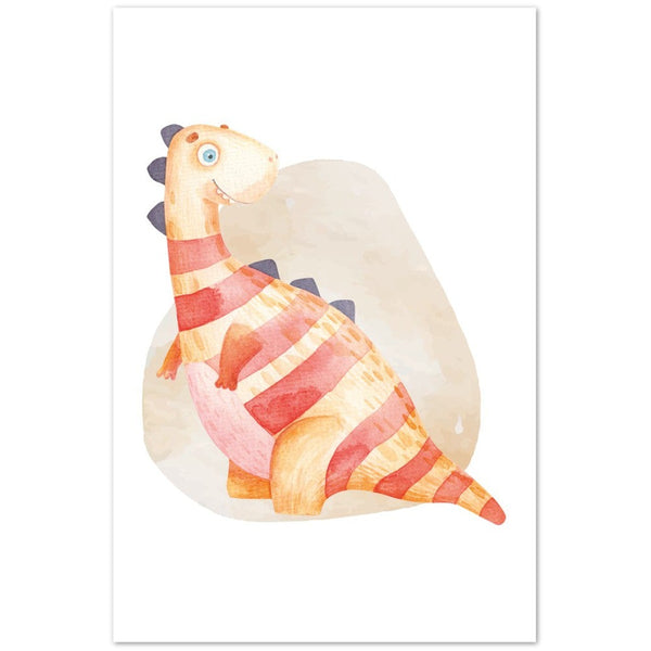 Affiche dinosaure bebe rouge Print Material Gelato 40x60 cm / 16x24″ - Vertical 