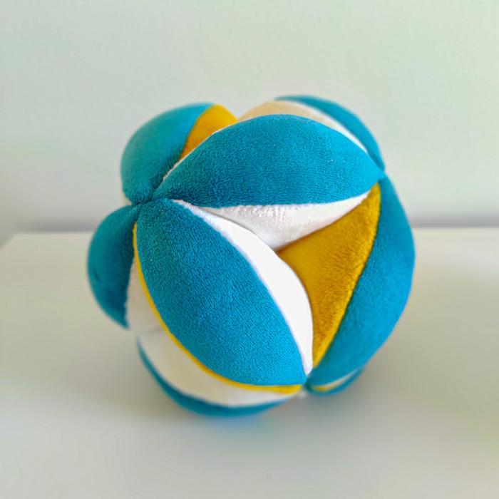 Balle de préhension Montessori jeu d'éveil bébé en tissu 100% coton_vert -  Handmade Tunisia