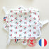 Lot de 3 lingettes lavables pour bébé - motif cerises | Fabriqué en France Charade & Compagnie 
